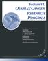 Section VI. OVARIAN CANCER RESEARCH PROGRAM