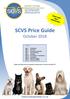SCVS Price Guide October 2018