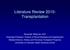 Literature Review Transplantation