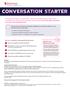 Not sure how to start the conversation? Whether you prefer to be direct or more discreet, here are a few ideas: