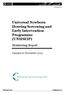 Universal Newborn Hearing Screening and Early Intervention Programme (UNHSEIP) Monitoring Report