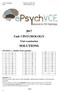 2017 Unit 3 PSYCHOLOGY. Trial examination SOLUTIONS