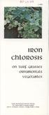 IRon chlorosis. on tuq~ CjQasses oqnamentals vecjetables - L-435