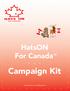 HatsON For Canada Campaign Kit