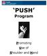 PUSH. Program. Promoting Use of Shoulder and Hand