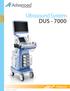 Ultrasound System DUS ULT. Ultrasound. September 2016 DUS 7000 Rev. 03