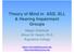 Theory of Mind in ASD, SLI, & Hearing Impairment Groups