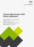 Greater Manchester EUR Policy Statement. Title/Topic: Tonsillectomy Date: April 2014 Last reviewed: May 2015 Reference: GM028