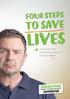 FOUR STEPS TO SAVE LIVES. How we can act effectively to reduce suicide in Wales. #4steps