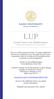 LUP. Lund University Publications Institutional Repository of Lund University