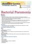 Bacterial Pneumonia Basics