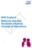 NHS England Midlands and East Pandemic Influenza Concept of Operations