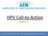 HPV Call-to-Action SEPTEMBER 13, 2017