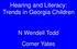 Hearing and Literacy: Trends in Georgia Children. N Wendell Todd Comer Yates