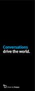 Conversations drive the world.