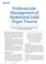 Endovascular management of blunt trauma to the