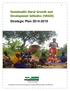 Sustainable Rural Growth and Development Initiative (SRGDI) Strategic Plan