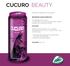 CUCURO BEAUTY BEVERAGE CHARACTERISTICS FLAVOUR. Beverage for revitalisation of the organism.