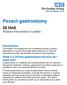 Pexact gastrostomy. GI Unit. Patient Information Leaflet
