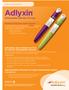 Important Safety Information for Adlyxin (lixisenatide) injection