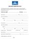 Admissions Application Form