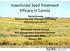 Insecticidal Seed Treatment Efficacy in Canola