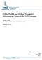 Public Health and Medical Emergency Management: Issues in the 112 th Congress