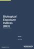 Biological Exposure Indices (BEI)