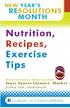 Nutrition, Recipes, Exercise Tips