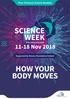 Post-Primary School Booklet. #scienceweek. Supported by Science Foundation Ireland HOW YOUR BODY MOVES