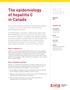 The epidemiology of hepatitis C in Canada