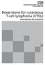 Bexarotene for cutaneous T-cell lymphoma (CTCL) Information for patients