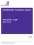 Childminder inspection report. McCulloch, Leigh Cumnock