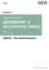 GEOGRAPHY A (GEOGRAPHICAL THEMES)