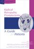 A Guide. Radical Retropubic Prostatectomy UROLOGIC
