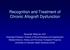 Recognition and Treatment of Chronic Allograft Dysfunction