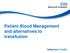 Patient Blood Management and alternatives to transfusion