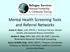 Mental Health Screening Tools and Referral Networks