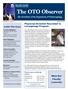 The OTO Observer The Newsletter of the Department of Otolaryngology