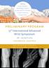 TOPICS. Carpal Disorders Distal Radius Fracture Dru-Joint and TFCC-Disorders Salvage Procedures Osteoarthritis PRELIMINARY PROGRAM