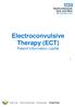 Electroconvulsive Therapy (ECT) Patient Information Leaflet
