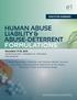 HUMAN ABUSE LIABILITY & ABUSE-DETERRENT FORMULATIONS