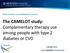 The CAMELOT study: Complementary therapy use among people with type 2 diabetes or CVD