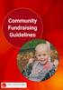 Community Fundraising Guidelines