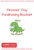 Dinosaur Day Fundraising Booklet