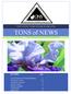 TONS of NEWS. North Carolina Triangle Oncology Nursing Society APRIL Volume 4, No. 1 SRING