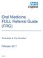 Oral Medicine FULL Referral Guide (FRG)