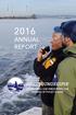 ANNUAL REPORT PROTECTING AND PRESERVING THE WATERS OF PUGET SOUND