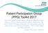 Patient Participation Group (PPG) Toolkit 2017