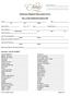 Admission Medical Information Form